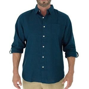 100% Linen Shirt - Short Fin Resort Wear